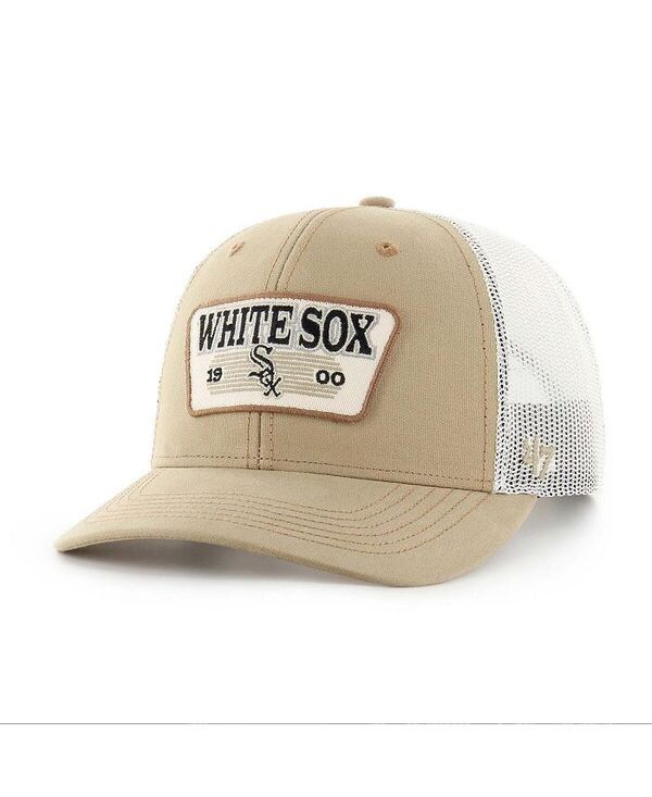 【送料無料】 47ブランド メンズ 帽子 アクセサリー Men's Khaki Chicago White Sox Ridgewood Trucker Adjustable Hats Khaki