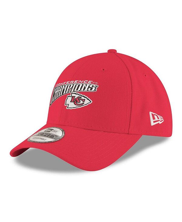 【送料無料】 ニューエラ メンズ 帽子 アクセサリー Men's Red Kansas City Chiefs 2024 AFC Champions Replica 9FORTY Adjustable Hat Red