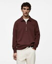 【送料無料】 マンゴ メンズ パーカー・スウェット アウター Men's EU Regular Fit Cotton Sweatshirt Burgundy