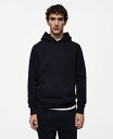 【送料無料】 マンゴ メンズ パーカー・スウェット アウター Men's EU Regular-Fit Cotton-Blend Hoodie Dark Navy