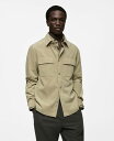 【送料無料】 マンゴ メンズ シャツ トップス Men's Slim-Fit Corduroy Overshirt Pastel Green