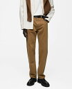 【送料無料】 マンゴ メンズ デニムパンツ ボトムス Men's EU Straight-Fit Jeans Medium Brown