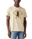 【送料無料】 リーバイス メンズ Tシャツ トップス Levis Men's Eagle Graphic Logo T-Shirt Bleached Sand(4)