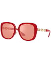 【送料無料】 ヴェルサーチ レディース サングラス・アイウェア アクセサリー Women's Sunglasses VE4407D 56 Red