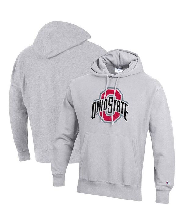 ReVida ŷԾŹ㤨֥ԥ   ѡå  ѡ Champion Men's Heathered Gray Ohio State Buckeyes Vault Logo Reverse Weave Pullover Hoodie Heathered Gray 졼פβǤʤ19,980ߤˤʤޤ