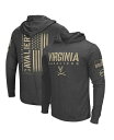 【送料無料】 コロシアム メンズ パーカー・スウェット アウター Men's Heather Black Distressed Virginia Cavaliers Team OHT Military-Inspired Appreciation Long Sleeve Hoodie Heather Black