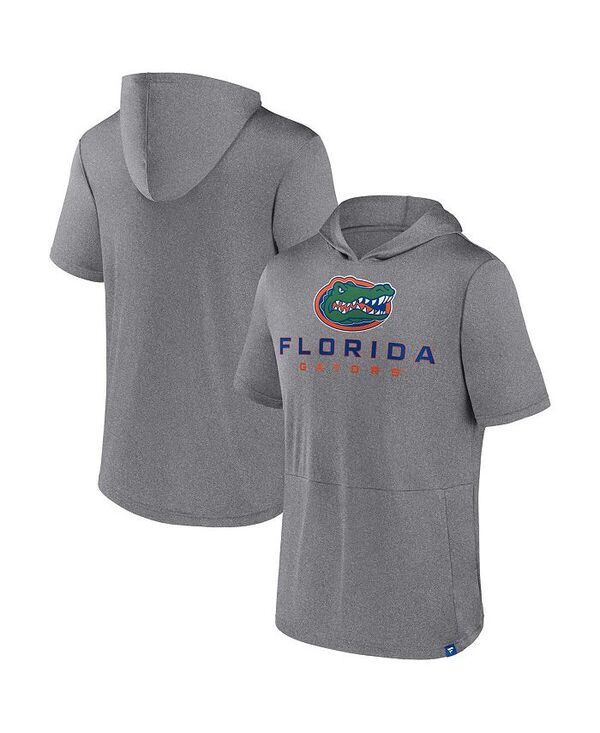 【送料無料】 ファナティクス メンズ Tシャツ トップス Men's Heather Gray Florida Gators Modern Stack Hoodie T-Shirt Heather Gray