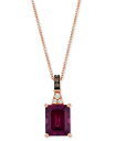 【送料無料】 ル ヴァン レディース ネックレス・チョーカー・ペンダントトップ アクセサリー Rhodolite (3-5/8 ct. t.w.) & Diam...