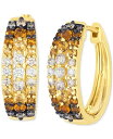 【送料無料】 ル ヴァン レディース ピアス・イヤリング アクセサリー OmbreR Citrine (1/2 ct. t.w.) & Diamond (1/2...