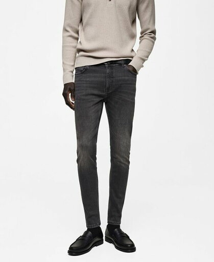 【送料無料】 マンゴ メンズ デニムパンツ ボトムス Men's EU Skinny-Fit Jude Jeans Open Gray 【送料無料】 マンゴ メンズ デニムパンツ ボトムス Men's EU Skinny-Fit Jude Jeans Open Gray