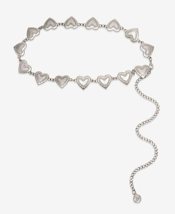 【送料無料】 スティーブ マデン レディース ベルト アクセサリー Women's Heart Conch Chain Belt Silver