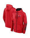 【送料無料】 ファナティクス メンズ パーカー・スウェット アウター Men's Red Chicago Bulls Baller Defender Performance Full-Zip Hoodie Red