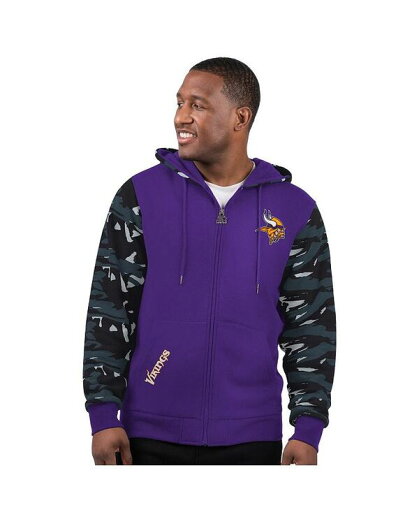 【送料無料】 スターター メンズ パーカー・スウェット アウター Men's Purple Minnesota Vikings Thursday Night Gridiron Full-Zip Hoodie Purple Gray 【送料無料】 スターター メンズ パーカー・スウェット アウター Men's Purple Minnesota Vikings Thursday Night Gridiron Full-Zip Hoodie Purple Gray