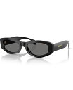 【送料無料】 ヴェルサーチ レディース サングラス・アイウェア アクセサリー Women's Polarized Sunglasses VE4487 Black