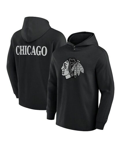 【送料無料】 ファナティクス メンズ Tシャツ トップス Men's Black Chicago Blackhawks Elements Blaze Tri-Blend Long Sleeve Hoodie T-Shirt Black 【送料無料】 ファナティクス メンズ Tシャツ トップス Men's Black Chicago Blackhawks Elements Blaze Tri-Blend Long Sleeve Hoodie T-Shirt Black