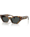 【送料無料】 ヴェルサーチ レディース サングラス・アイウェア アクセサリー Women's Large Sunglasses VE4488U Havana T...