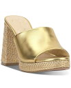【送料無料】 ジェシカシンプソン レディース サンダル シューズ Women's Kameena Block-Heel Slip-On Sandals Gold Smooth(4)