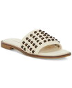 【送料無料】 ラッキーブランド レディース サンダル シューズ Women's Gidya Beaded Slide Flat Sandals Parchment White/Brown Beads(4)