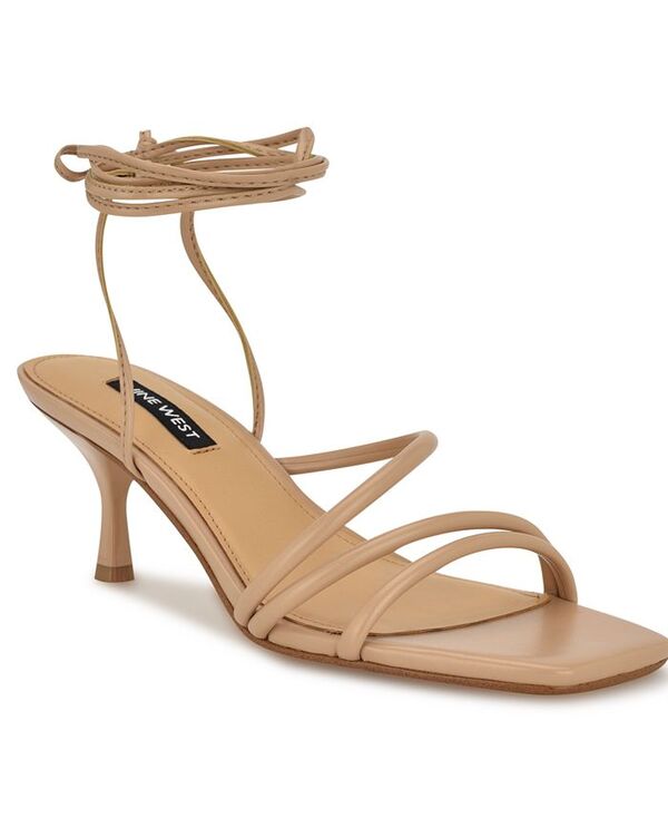 【送料無料】 ナインウェスト レディース サンダル シューズ Women's Hendy Strappy Lace Up Dress Sandals Light Natural