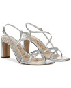 【送料無料】 サムエデルマン レディース サンダル シューズ Women's Emmie Strappy Dress Heels Soft Silver Leather(4)