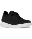 【送料無料】 フィットフロップ レディース スニーカー シューズ Women's Super-Q Knit Slip-On Lace-Up Sneakers Black