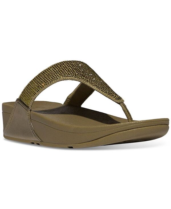 フィットフロップ レディース シューズ サンダル FitFlop Women's Lulu Embellished Sandals Metallic Camo Green グリーン