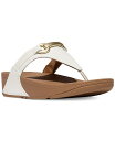 【送料無料】 フィットフロップ レディース サンダル シューズ Women's Lulu Chunky Snaffle Leather Toe-Post Sandals Urban White