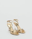 【送料無料】 マンゴ レディース サンダル シューズ Women's Combined-Strap Heeled Sandals Gold