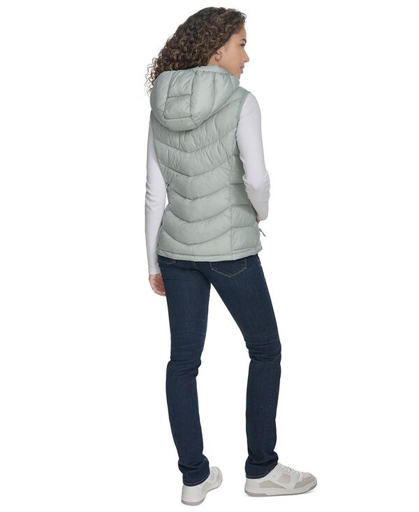 【送料無料】 チャータークラブ レディース ベスト ダウンベスト アウター Women's Packable Hooded Puffer Vest Mint Tea