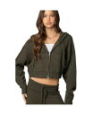 【送料無料】 アディクテッド レディース ニット・セーター アウター Women's Russell Knit Hooded Cardigan Olive