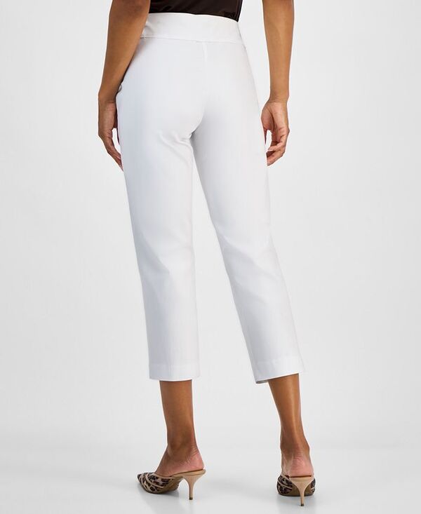 【送料無料】 アイ.エヌ.シー インターナショナル コンセプト レディース カジュアルパンツ ボトムス Women's Cropped Pull-On Pants Bright Whi