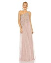 【送料無料】 マックダガル レディース ワンピース トップス Women's One Shoulder Embellished Trapeze A Line G...