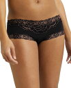 【送料無料】 メイデンフォーム レディース パンツ アンダーウェア Scalloped Lace Hipster Underwear 40823 Black/r...