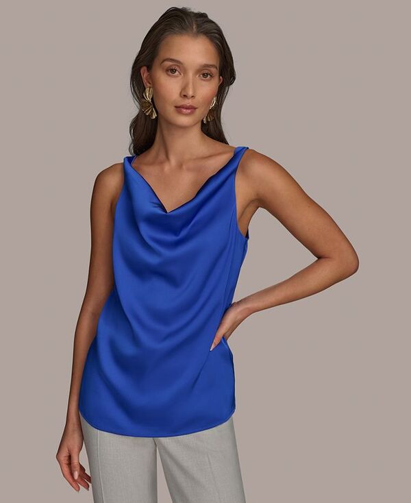 【送料無料】 ダナ キャラン ニューヨーク レディース シャツ トップス Women's Cowlneck Camisole Marbella