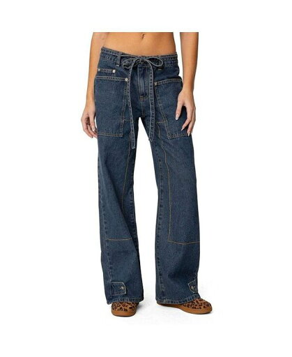 【送料無料】 アディクテッド レディース デニムパンツ ボトムス Womens Funky Stitch Low Rise Jeans Dark-blue-washed 【送料無料】 アディクテッド レディース デニムパンツ ボトムス Womens Funky Stitch Low Rise Jeans Dark-blue-washed