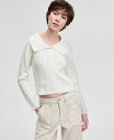 【送料無料】 アンドノウディス レディース ニット・セーター アウター Women's Collared Cable Cardigan Calla Lily