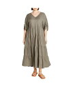 【送料無料】 シティーシック レディース ワンピース トップス Plus Size Jossie Dress Olive(4)