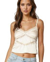【送料無料】 アディクテッド レディース シャツ トップス Womens Tamar Satin Effect Tank Top Cream
