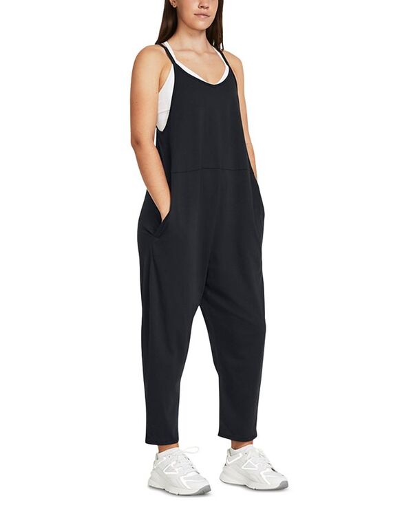 【送料無料】 アンダーアーマー レディース ジャンプスーツ トップス Women's Rival Wide-Leg Jumpsuit Black