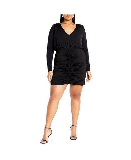 【送料無料】 シティーシック レディース ワンピース トップス Plus Size Sassy Sue Dress Black 【送料無料】 シティーシック レディース ワンピース トップス Plus Size Sassy Sue Dress Black