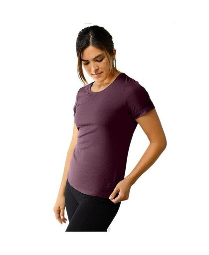 【送料無料】 アイベックス レディース シャツ トップス Women's 24 Hour Short Sleeve Low Crew Aubergine 【送料無料】 アイベックス レディース シャツ トップス Women's 24 Hour Short Sleeve Low Crew Aubergine