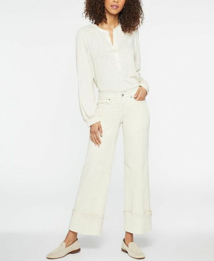 【送料無料】 エヌワイディージェイ レディース デニムパンツ ボトムス Women's Teresa Wide Leg Wide Cuff Jeans White Creek 【送料無料】 エヌワイディージェイ レディース デニムパンツ ボトムス Women's Teresa Wide Leg Wide Cuff Jeans White Creek