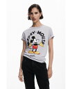 【送料無料】 デジグアル レディース シャツ トップス Women's Mickey Mouse T-shirt Gray