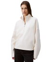 【送料無料】 カルバンクライン レディース パーカー・スウェット アウター Women's Quarter-Zip Sweatshirt Tofu(4)