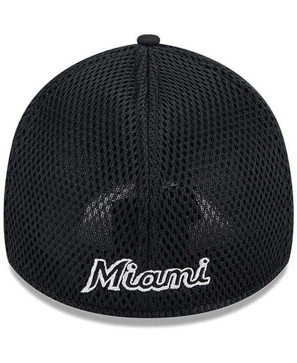 【送料無料】 ニューエラ メンズ 帽子 アクセサリー Men's Miami Marlins Neo 39THIRTY Flex Hat Black