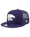 【送料無料】 ニューエラ メンズ 帽子 アクセサリー Men's Purple Kansas State Wildcats 9FIFTY Trucker Sna...