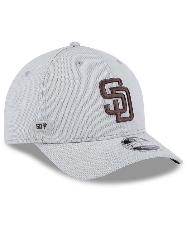 【送料無料】 ニューエラ メンズ 帽子 アクセサリー Men's Gray San Diego Padres 2025 MLB Clubhouse 9FORTY M-Crown Adjustable Hat Gray