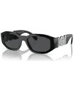 【送料無料】 ヴェルサーチ メンズ サングラス・アイウェア アクセサリー Unisex Sunglasses VE4361 Biggie BLACK SILVE...