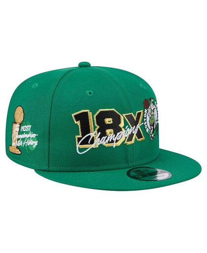 【送料無料】 ニューエラ メンズ 帽子 アクセサリー Men's Kelly Green Boston Celtics Big 18x Champs 9FIFTY Snapback Hat Kelly Green 【送料無料】 ニューエラ メンズ 帽子 アクセサリー Men's Kelly Green Boston Celtics Big 18x Champs 9FIFTY Snapback Hat Kelly Green