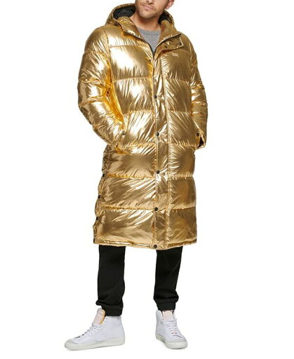 【送料無料】 リーバイス メンズ ジャケット・ブルゾン アウター Men's Quilted Extra Long Parka Jacket Gold 【送料無料】 リーバイス メンズ ジャケット・ブルゾン アウター Men's Quilted Extra Long Parka Jacket Gold